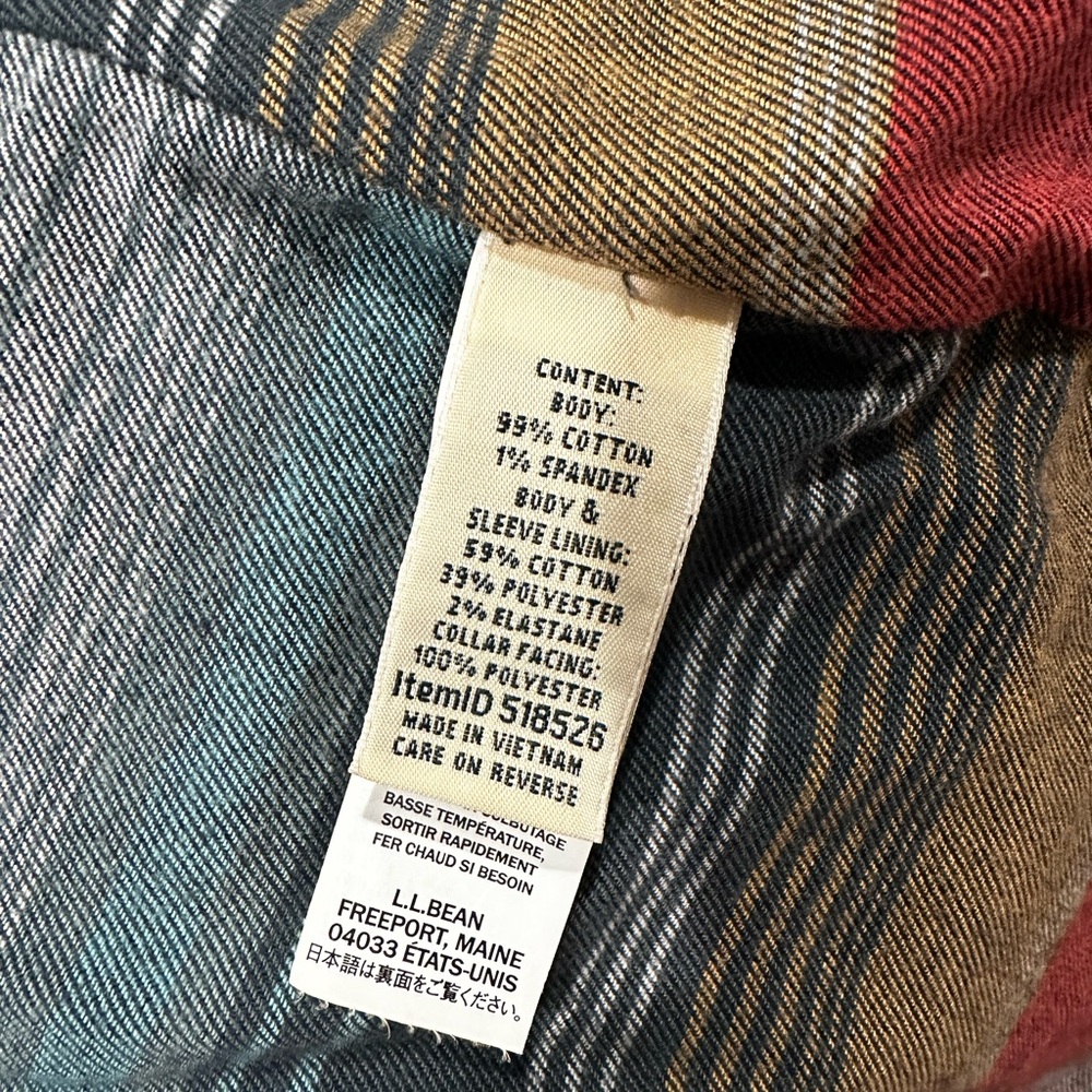 L.L. Bean Green Utility Jacket with White Sherpa Collar - Picture 4 of 4